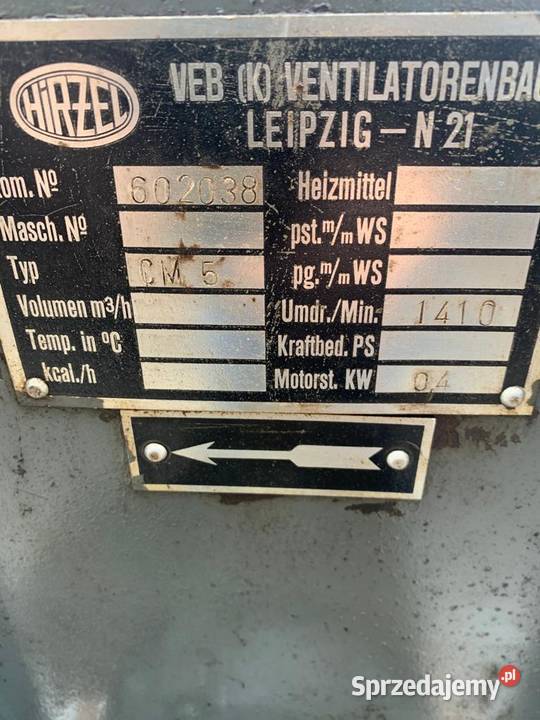 Wentylator VEB pomorskie Wejherowo