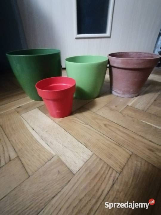 Doniczki kolorowe różne Gdańsk