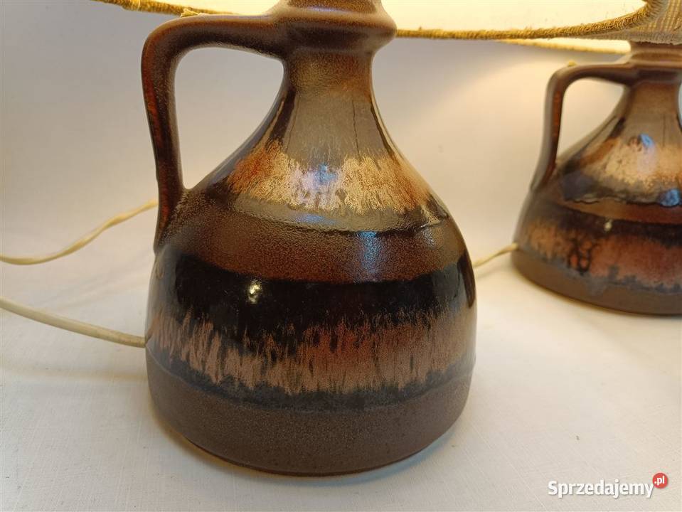 Lampy ceramiczne stojące EEA Leuchten fat lava