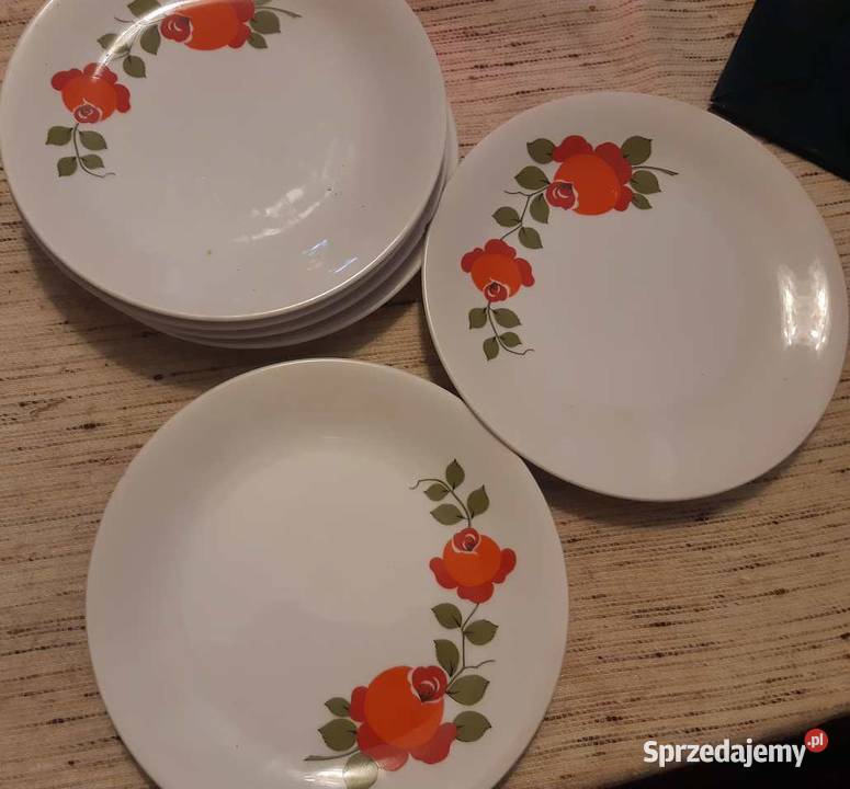 Piękne porcelanowe talerze firmy z Bavarii Kraków