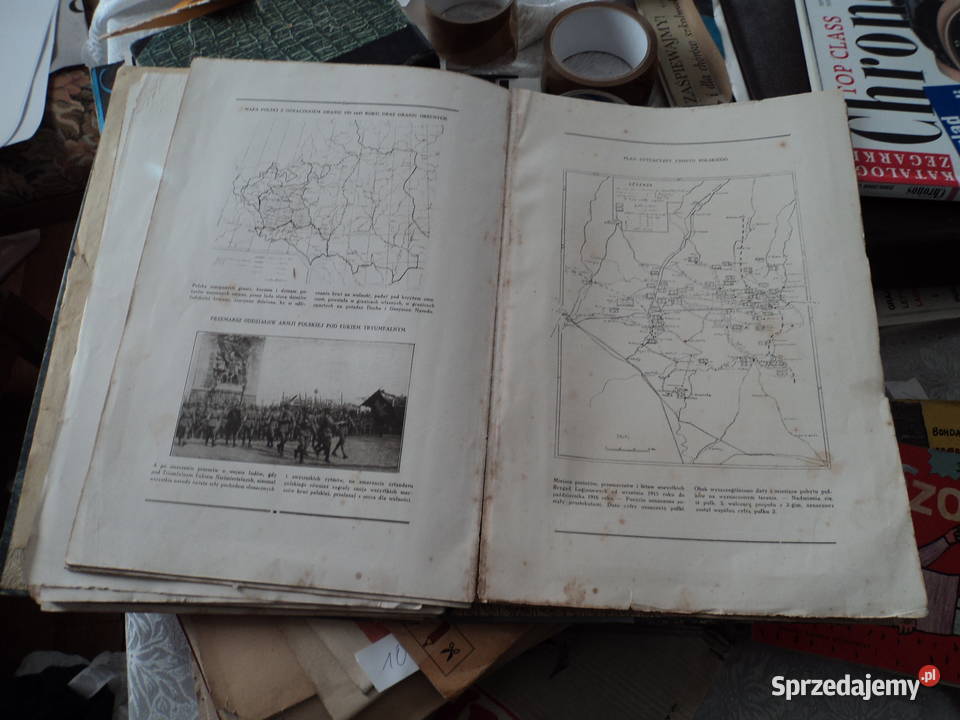 Polska w latach wojny światowej album z 1930 Antyki, Sztuka, Kolekcje Nowy Sącz