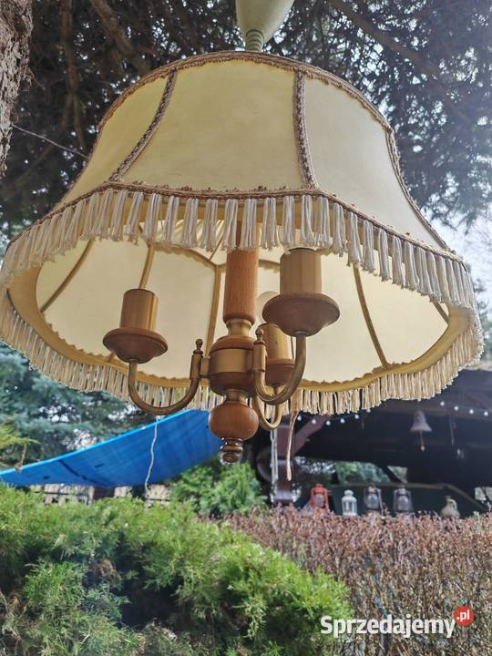 Vintage Lampa z abażurem Osiniec sprzedam
