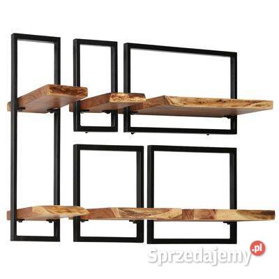 vidaXL Zestaw półek ściennych 5 lite drewno mazowieckie Warszawa