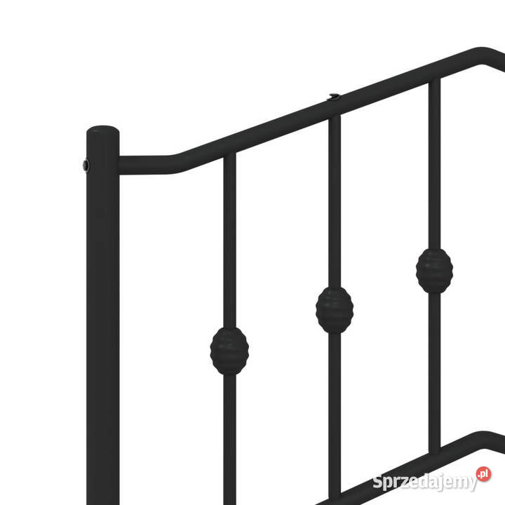 Metalowa rama łóżka z wezgłowiem i zanóżkiem 207cm Warszawa