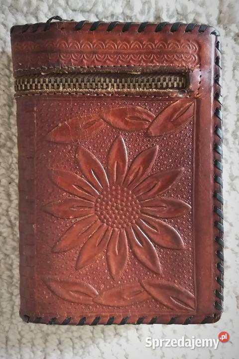 Skórzana portmonetka vintage Warszawa