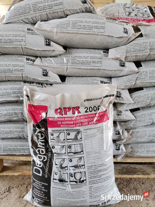 ASFALT NA ZIMNO QPR2000 PRODUCENT asfalt w Szczecin
