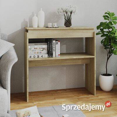 vidaXL Stolik konsolowy dąb sonoma 80x30x80 Warszawa
