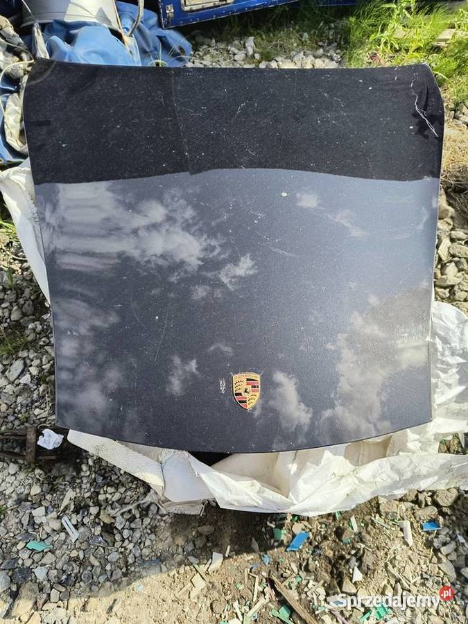 Maska przód 986 Boxster 911 czarna emblemat Bieliny
