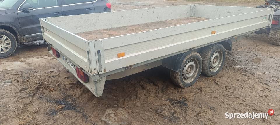 Przyczepa laweta aluminiowe burty 417x210