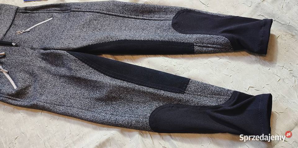NOWE Bryczesy legginsy jeździeckie dzieci 120 Jasień