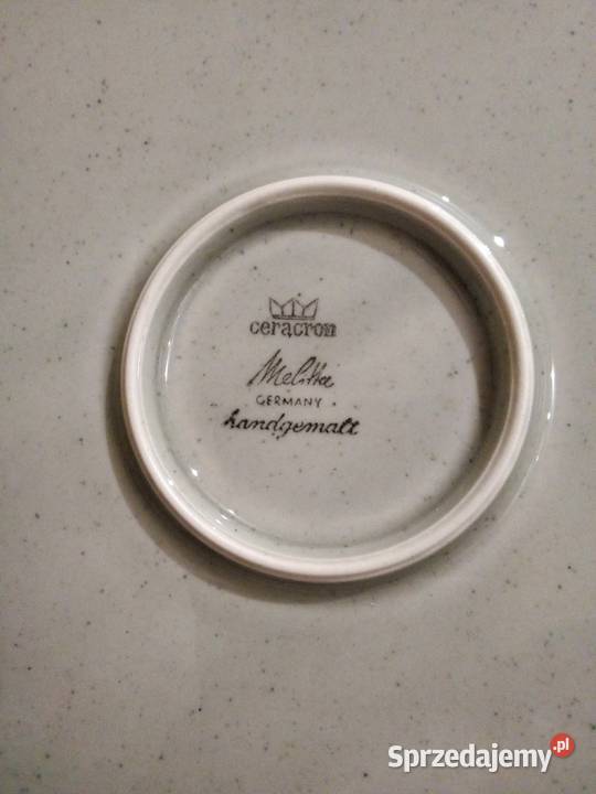 Piękne talerze Ceracron Melitta Germany Częstochowa
