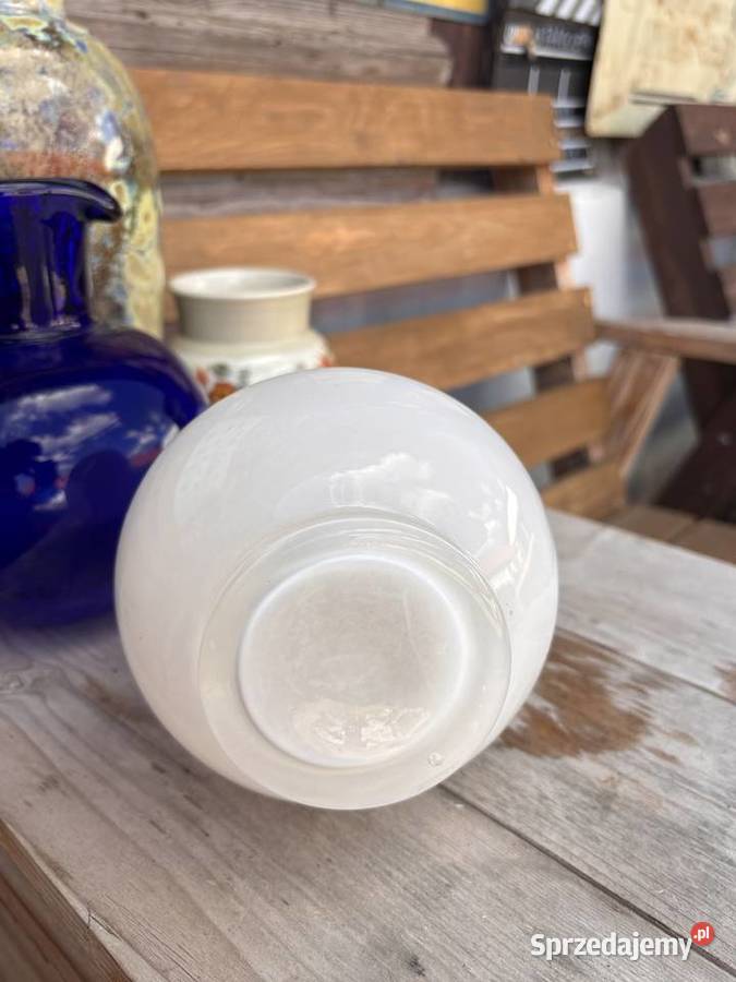 PRL wazon flakon dzbanek szkło artystyczne Porcelana i szkło Kosianka-Boruty sprzedam
