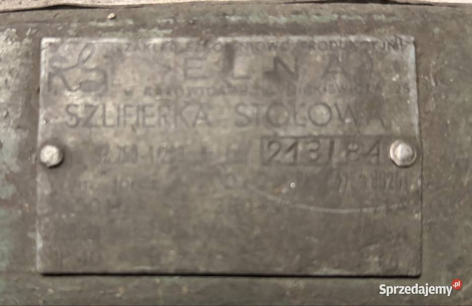 Szlifierka stołowa ELNA Kraków