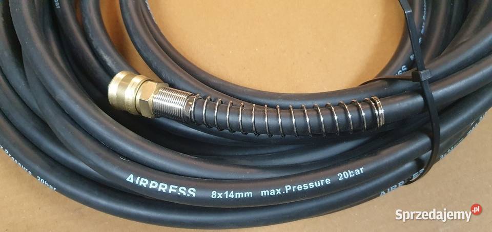 Wąż pneumatyczny gumowy okuty 15m olejoodporny Ryki