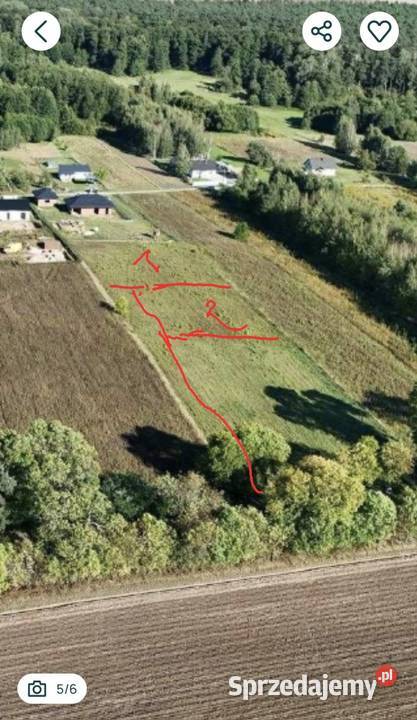 Działka budowlana 1600 mkw Koziołki