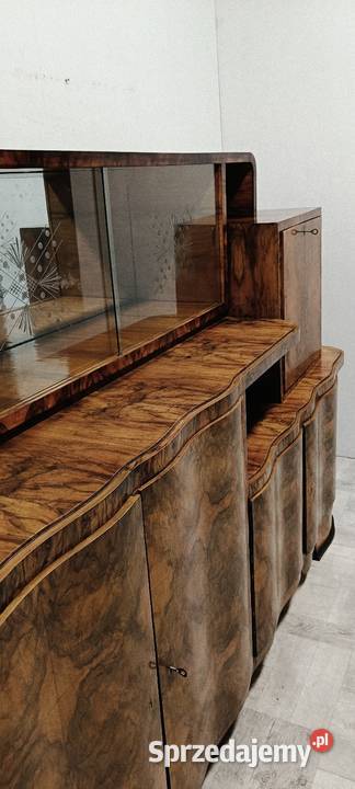 komoda bufet witryna art deco lata 60te vintage Radomsko sprzedam