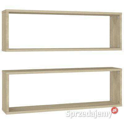 vidaXL Półki ścienne kostki 2 dąb sonoma Warszawa