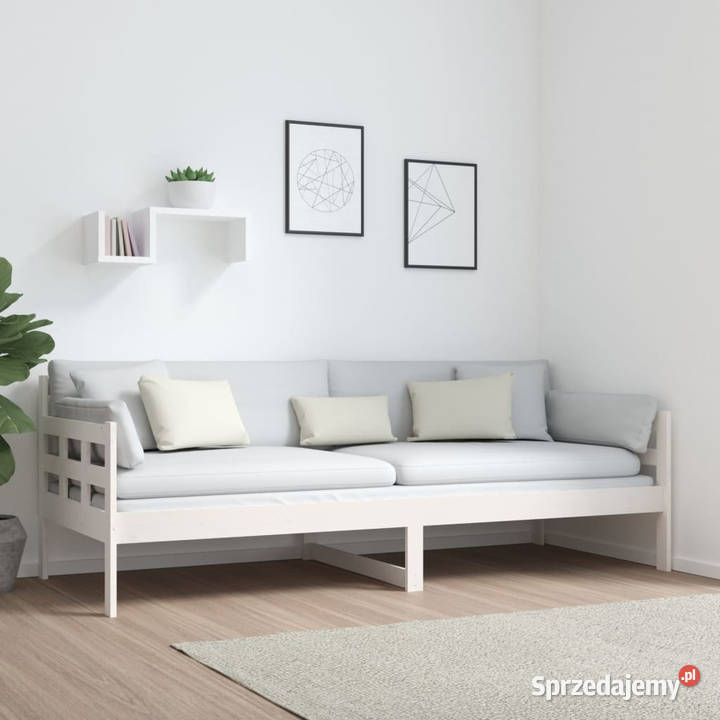 Łóżko dzienne białe lite drewno sosnowe 80x200 Warszawa