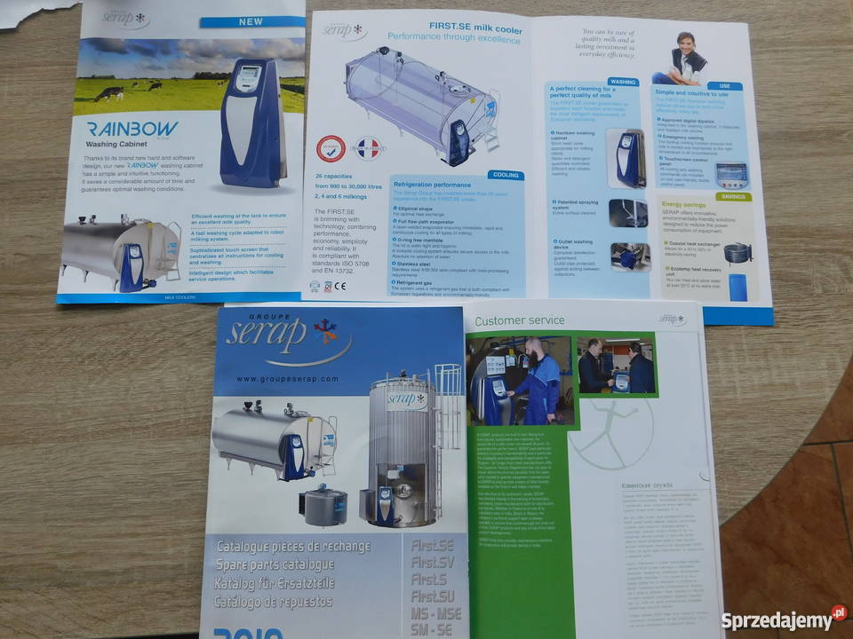 Schładzalniki do mleka Serap importer na Polskę Kadzidło