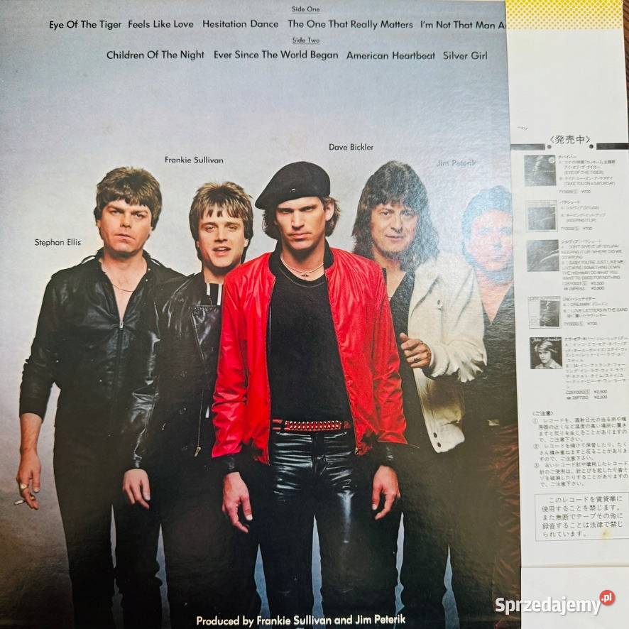 Eye Of The Tiger Ost survivor NMNM Japan Obi LP pomorskie Gdańsk sprzedam