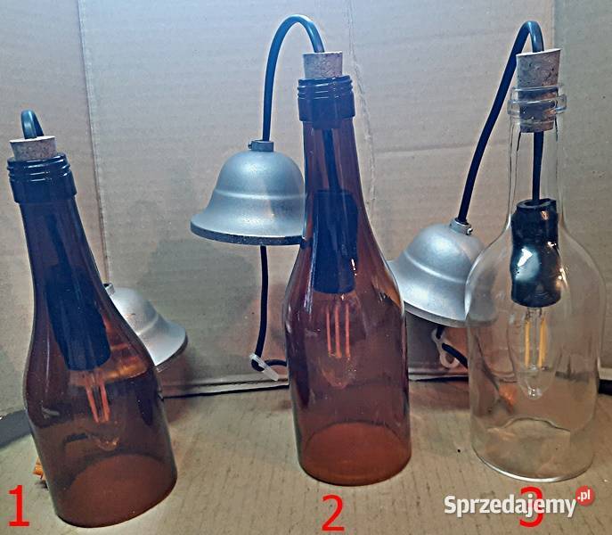Lampa oprawa oprawy wiszące z butelek kreatywna Ostrów Wielkopolski