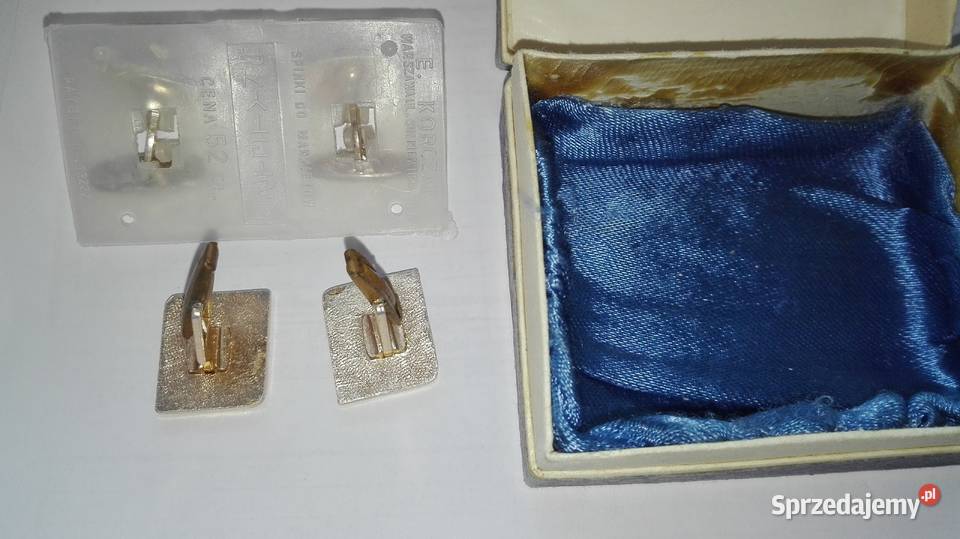 Spinki do mankietów z lat PRL Warszawa sprzedam