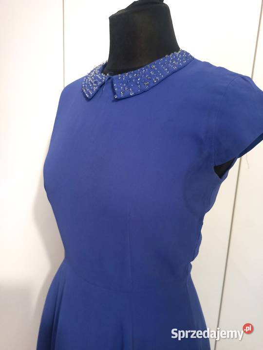 niebieska zwiewna asymetryczna Rozmiar 38(M) Częstochowa