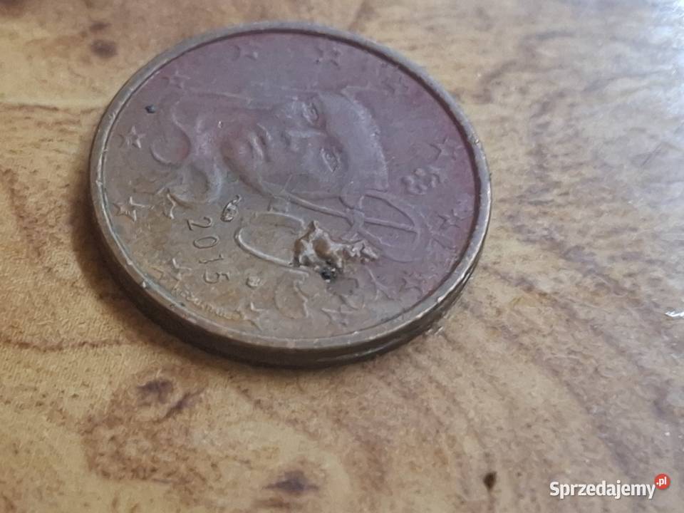 5 Euro cent Francja 2015 zRzadki destrukt Lubawa