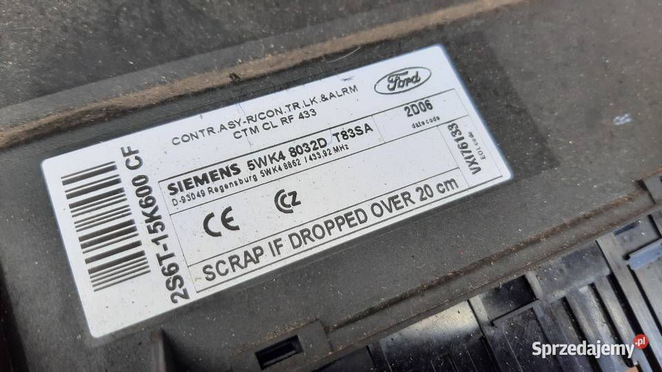 zestaw startowy ford fiesta mk5 14 16V 5CPC Dębno