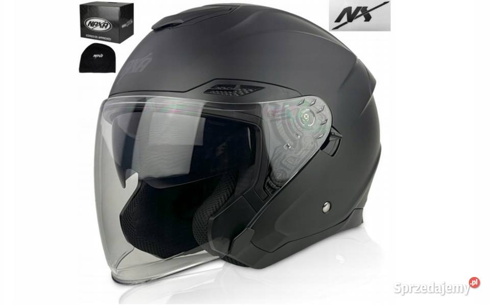 KASK MOTOCYKLOWY OTWARTY NAXA S30 Z Sosnowiec