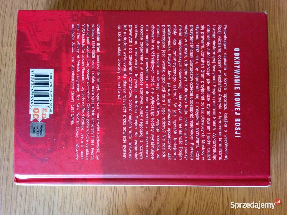 Jonathan Brent Wewnątrz Archiwów Stalina Książka pomorskie Gdańsk