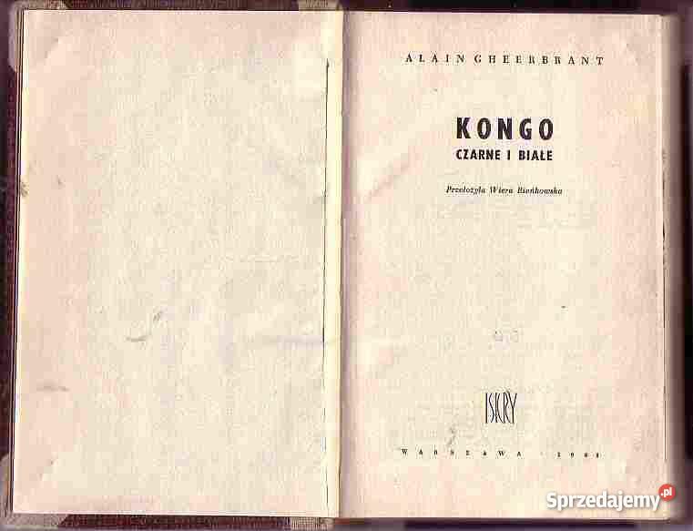 4715 KONGO I ALAIN GHEERBRANT Czyrna