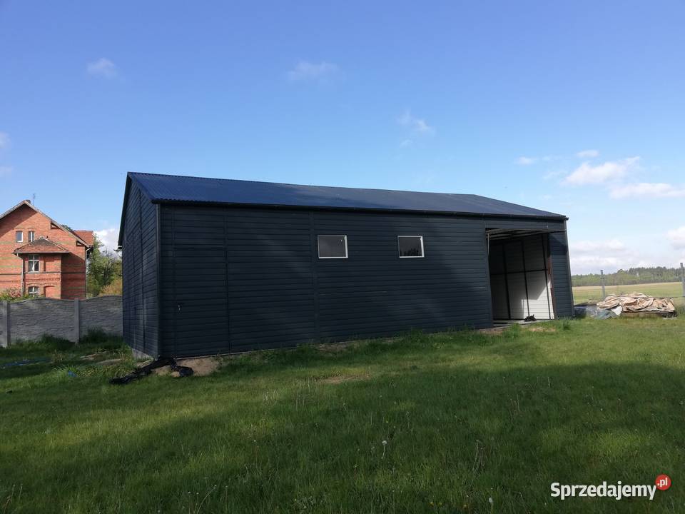 54 Garaż Blaszany GRAFITOWY Wiata Hala Wiaty Włoszczowa