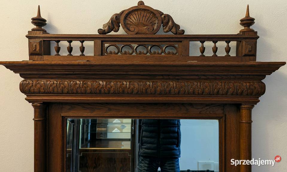 Piękne dębowe lustro neorenesansowesklep Dąbrowa Dom i Ogród sprzedam