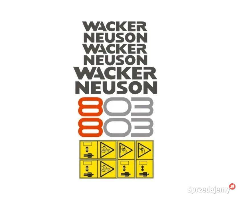 Naklejki oklejenie WACKER NEUSON 803 Zamiennik mazowieckie Janików