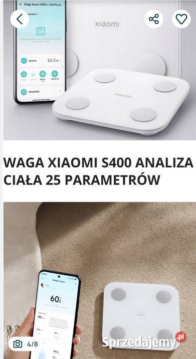 Waga Xiaomi Scale S400 elektroniczna Pozostałe Koziegłowy