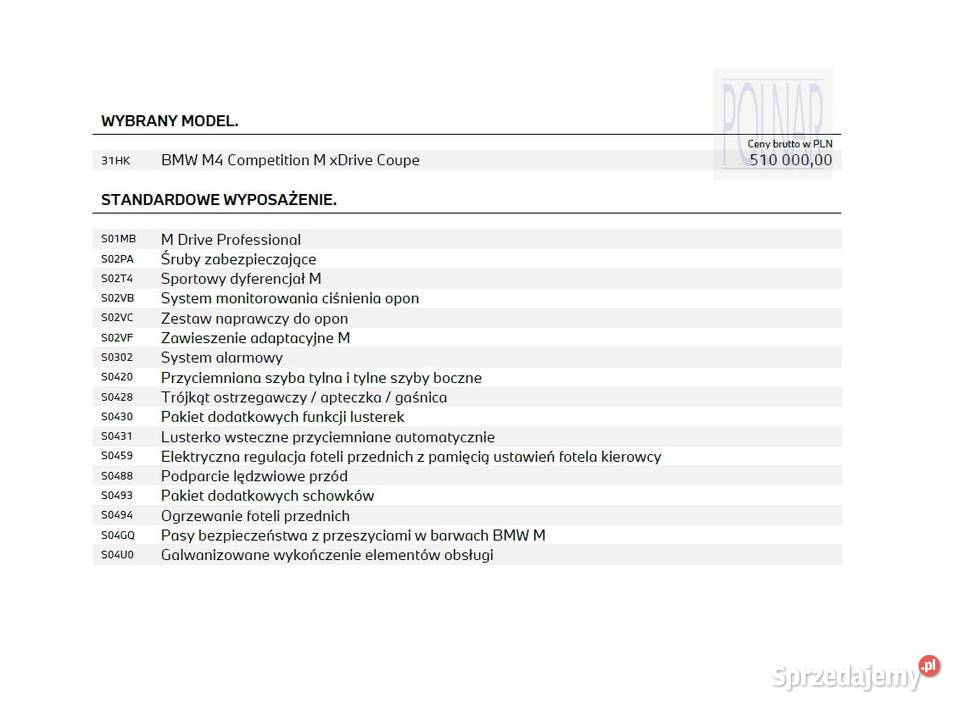 CESJA BMW M4 Competition M xDrive LCI 530 Isle immobilizer Białystok