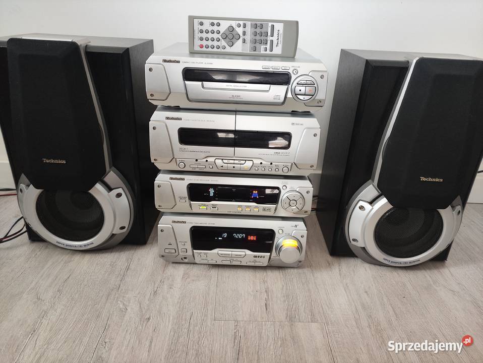 Wieża Technics mocne brzmienie Wrocław sprzedam
