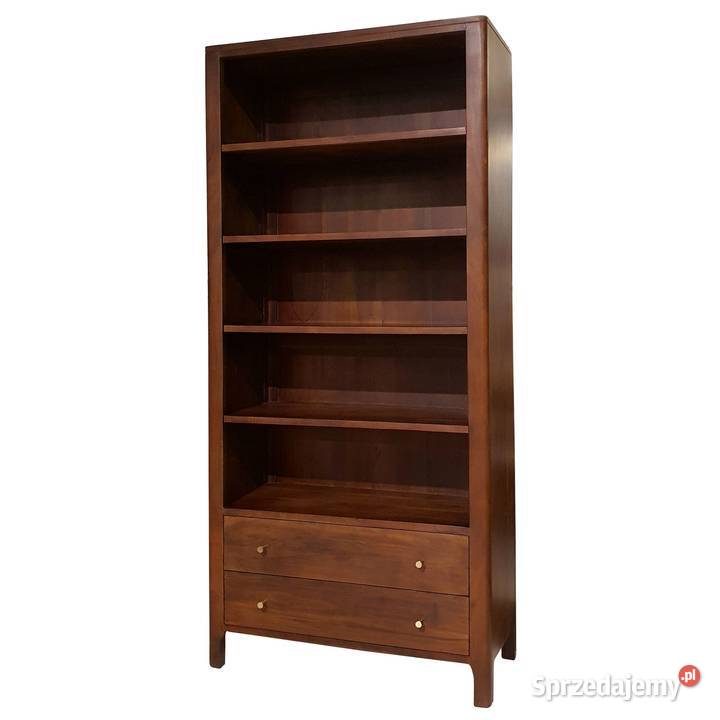 Drewniany regał 90 MILANO z szufladami z akacji Lublin
