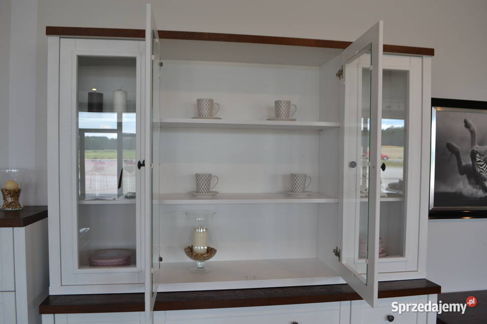 Drewniana witryna z komodą Natura II Producent