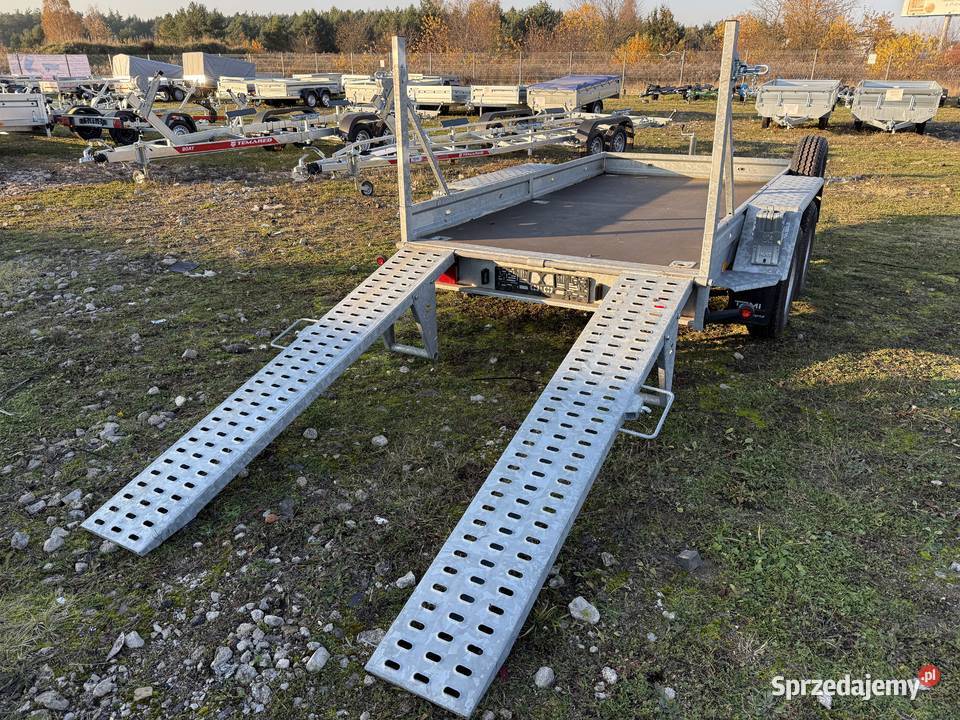 Przyczepa minikoparka BORO NIEWIADÓW 3500DMC Piła