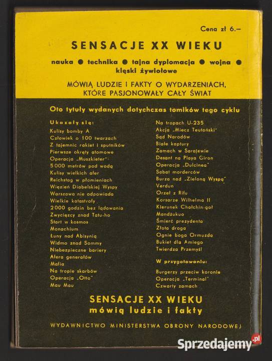 SENSACJE XX WIEKU MATA HARI TADEUSZ SZAFAR 1967 Łódź
