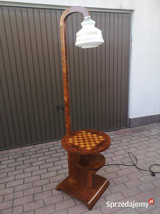 Lampa Art Deco Orzech Politura Unikat Stara Swarzędz sprzedam