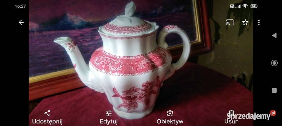 Duży dzbanek Camilla porcelana Spode Anglia Wrocław