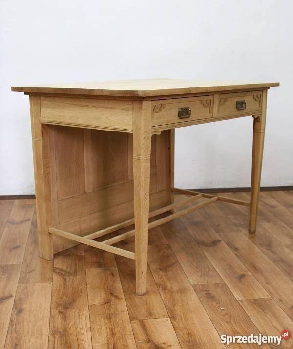 Dębowe Biurko Secesyjne Oczyszczone AntykiMarki mazowieckie sprzedam