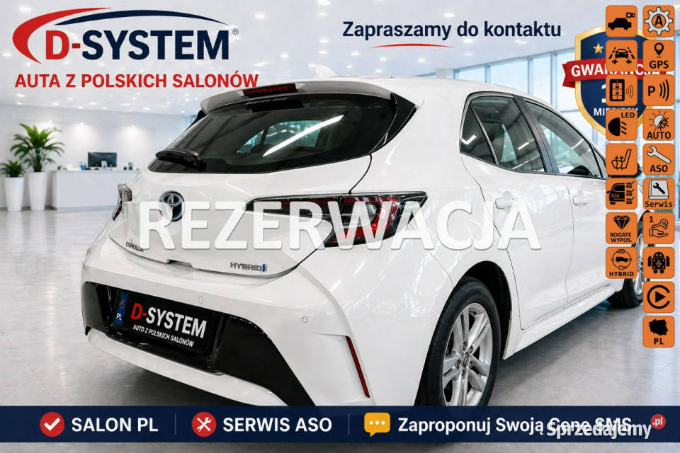Toyota Corolla 22 Salon Polska 18 HYBRID 1wł z przyciemniane szyby Corolla sprzedam