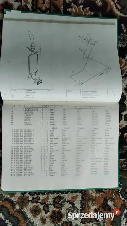 Katalog części i jednostek montażowych ciągnika Pozostałe