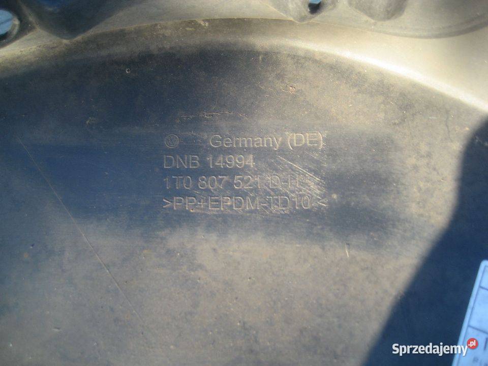 vw touran cross spoiler zderzaka tył 1t0807521d osobowe Pozostałe wielkopolskie Rakoniewice