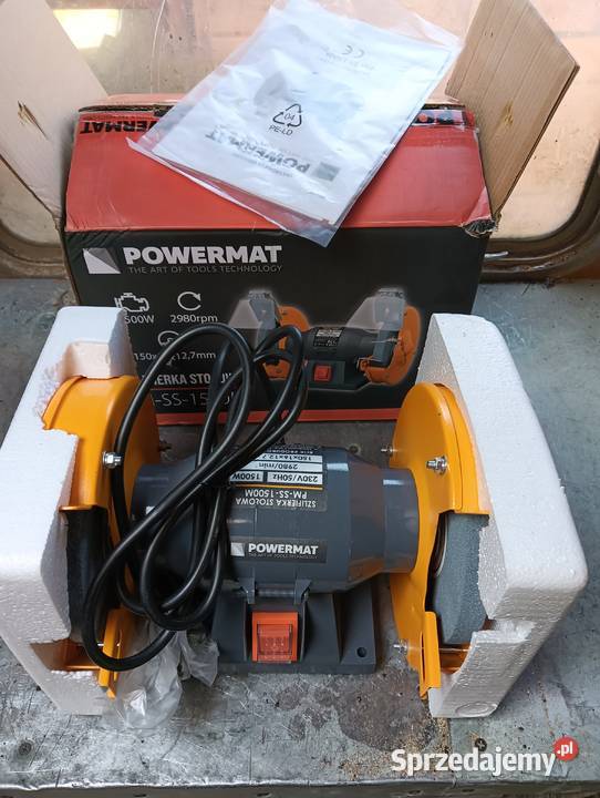 Szlifierka stołowa 1500W 230V kamień 150mm Wałbrzych
