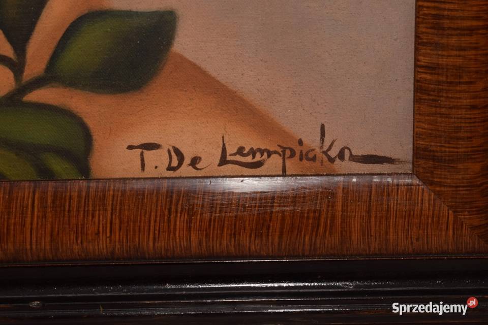 T De Łempicka Portret Francuskiej Damy Stary Malarstwo sprzedam